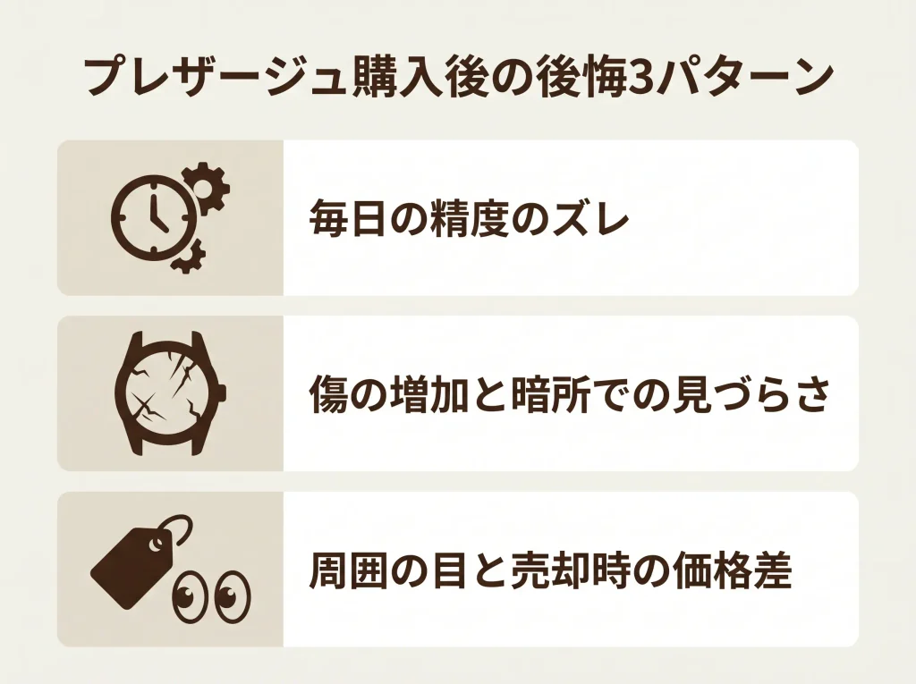 プレザージュ購入後に生じる3つの後悔と変化